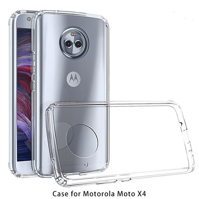 Hybrid Shockproof Clear Case for Motorola Moto X4