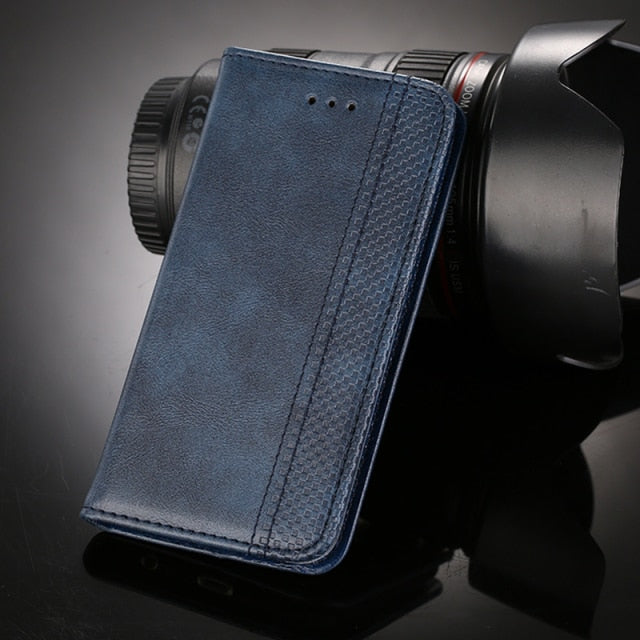 Leather Wallet Case for G7 ThinQ