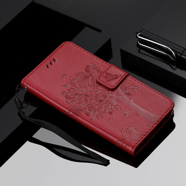 Butterfly Leather Wallet Case for Motorola Moto G4