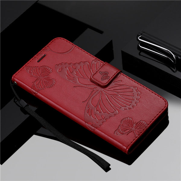 Butterfly Leather Wallet Case for Motorola Moto G4