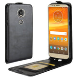 Vertical Leather Case for Motorola Moto E5 Plus