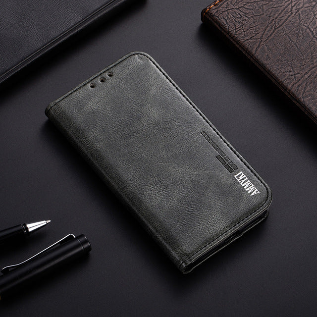 Classic Leather Wallet Case for Motorola Moto X 2nd Gen
