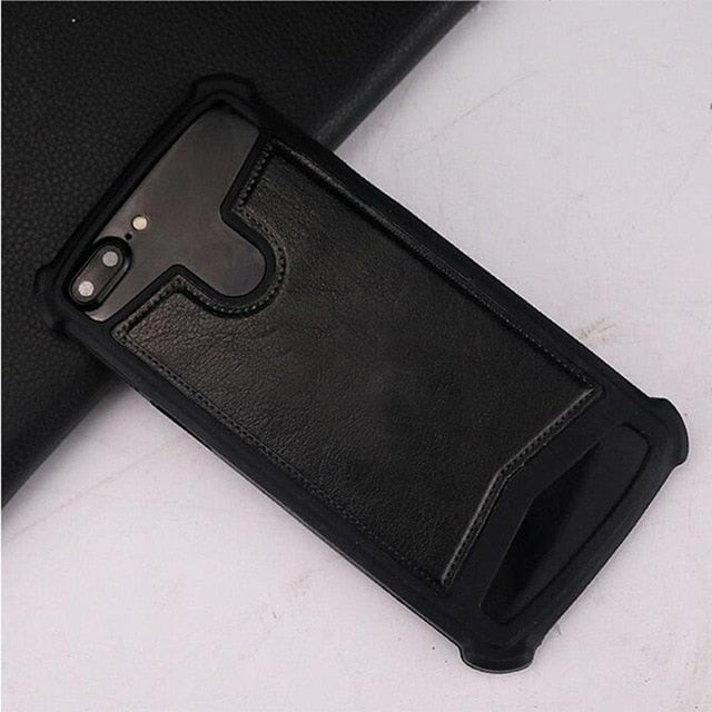 Hybrid Silicone Leather Protective Case for Motorola Droid Turbo