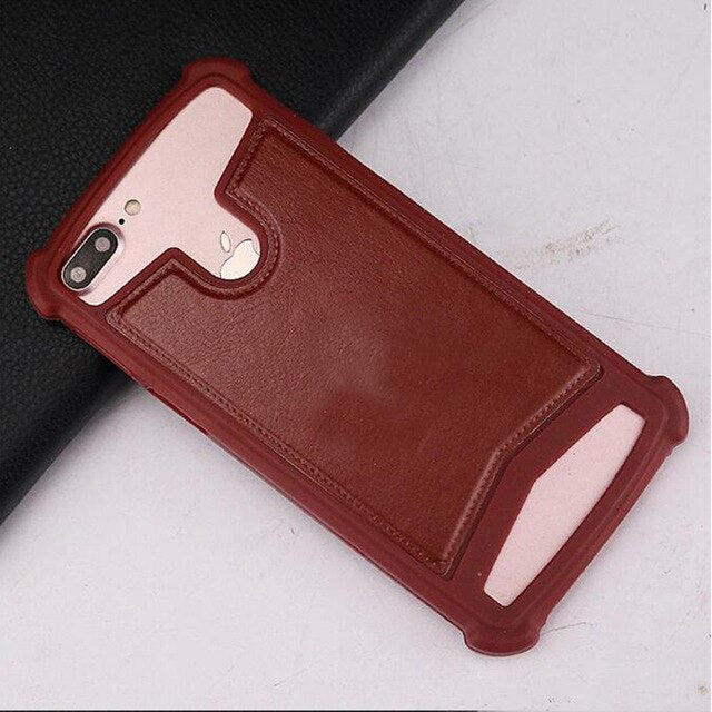 Hybrid Silicone Leather Protective Case for Motorola Droid Turbo