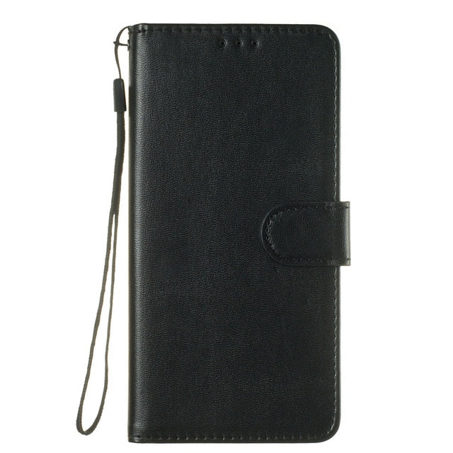 Classic Retro Leather Wallet Case for Motorola Moto E5