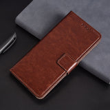 Glossy Leather Wallet Case for Motorola Moto E5 Play