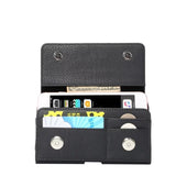 Vintage Rough Leather Wallet Belt Clip Case for Motorola Moto E5