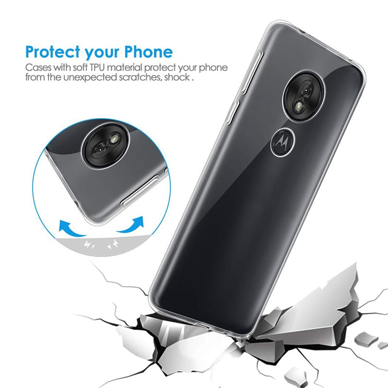 Clear Silicone Case for Motorola Moto G4