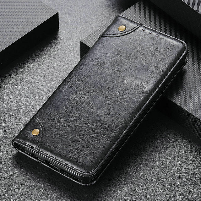 Genuine Leather Wallet Case for Motorola G Stylus