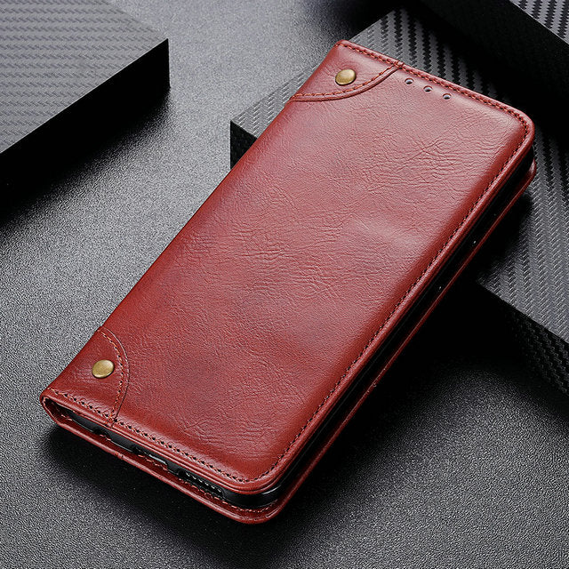 Genuine Leather Wallet Case for Motorola G Stylus
