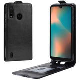Classic Vertical Leather Case for Motorola One Zoom