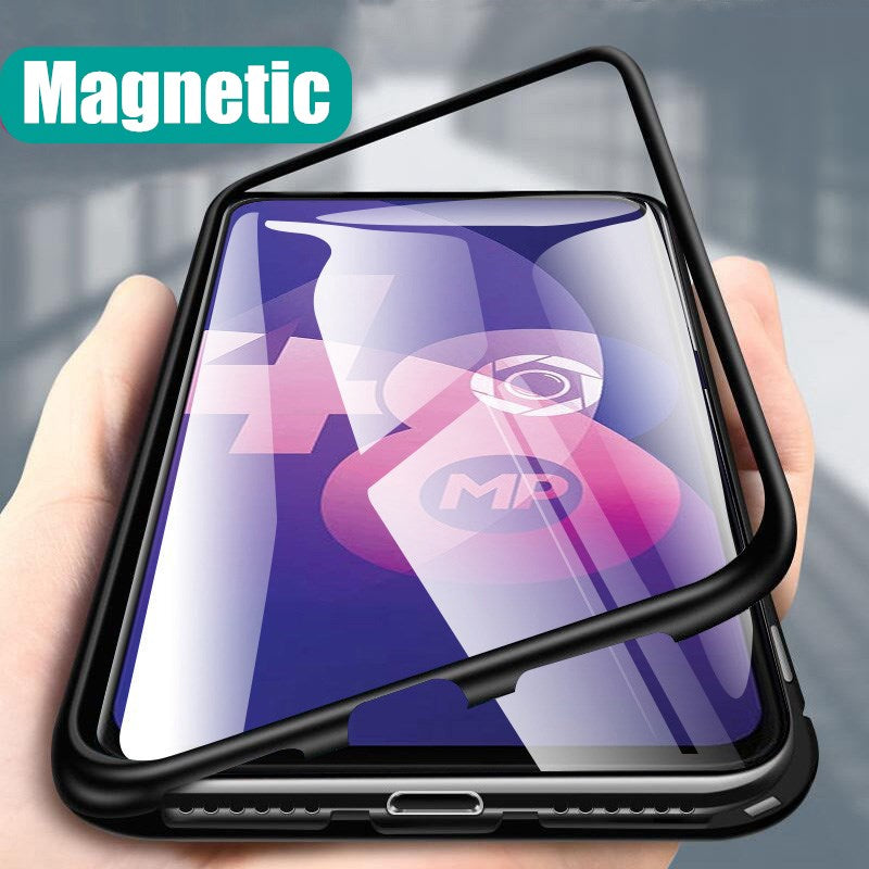 Magnetic Absorption Clear Protective Case for Motorola Moto G7 Play