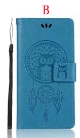 Owl Leather Wallet Case for Motorola Moto Z Force