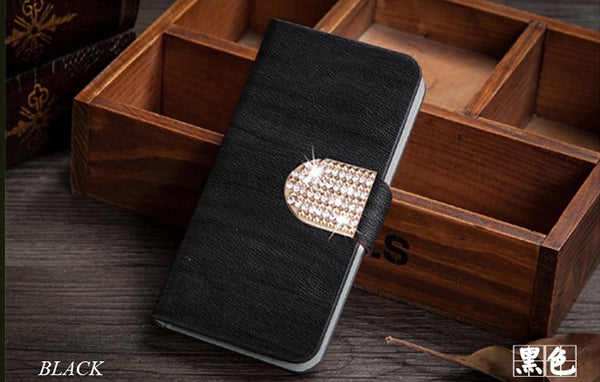 Wood Leather Flip Case for Motorola Moto G3 3rd Gen