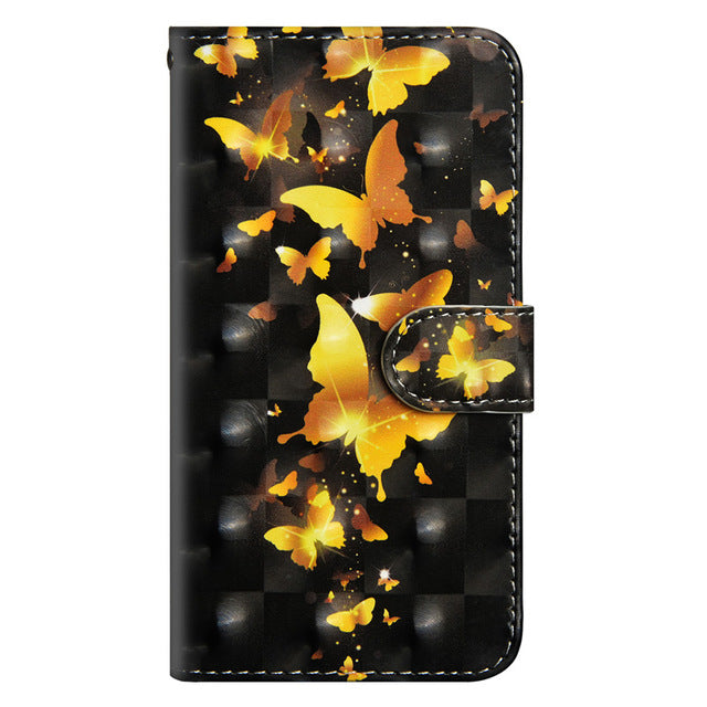 Cute Print Leather Wallet Case for Motorola Moto G6