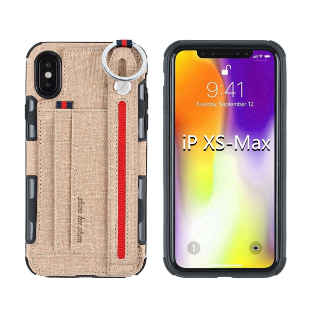 Trendy Cardholder Case for iPhone X