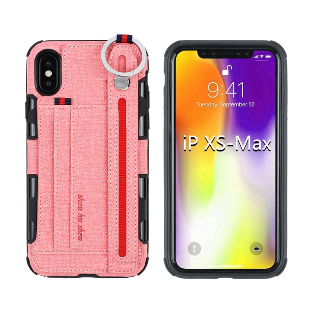 Trendy Cardholder Case for iPhone X