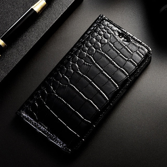 Crocodile Leather Case for Stylo 6