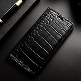 Crocodile Leather Wallet Case for Stylo 5