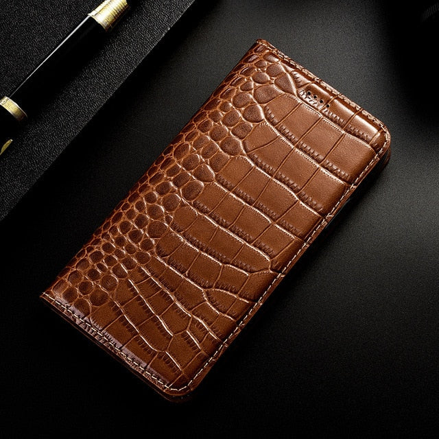 Crocodile Leather Case for Stylo 6