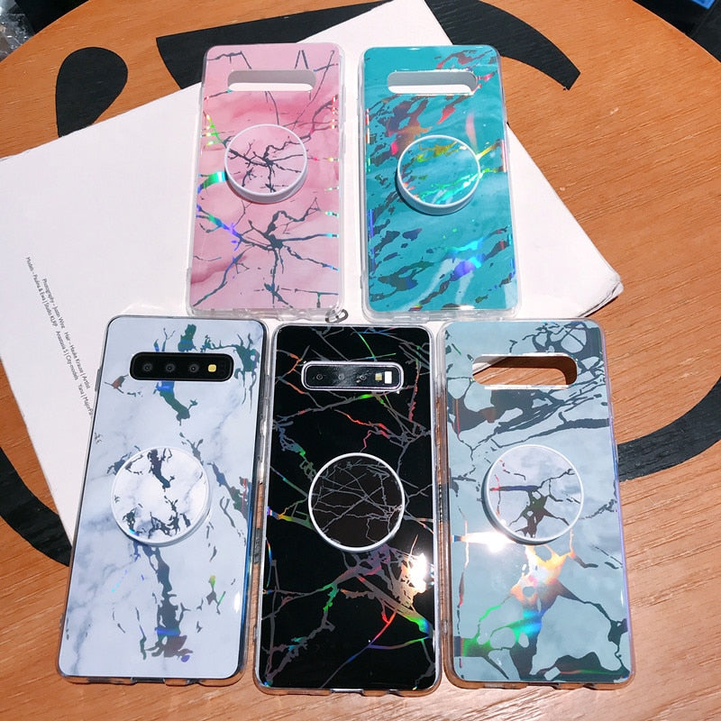 Laser Marble Case for S10 Plus