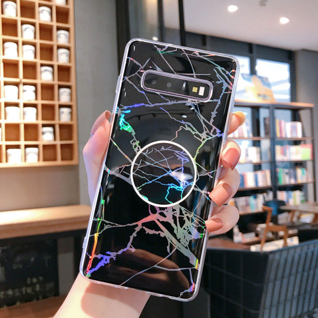 Laser Marble Case for S10 Plus