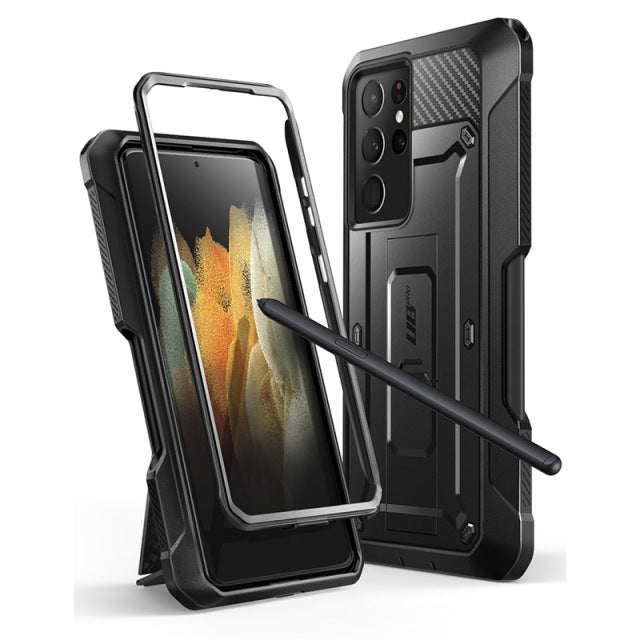 Rugged Case for S21 Ultra With S Pen Holder