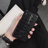 Crocodile Leather Case for iPhone XR