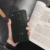Crocodile Leather Case for iPhone XR