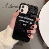 Men's Fitness Quote Case for iPhone 11