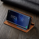 Leather Wallet Case for S8+