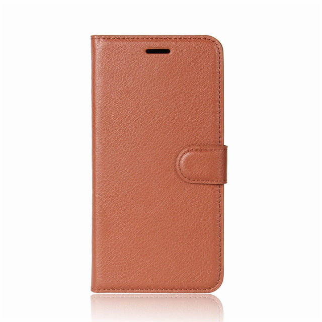 Vintage Leather Flip Wallet Case for Motorola Moto E5 Plus